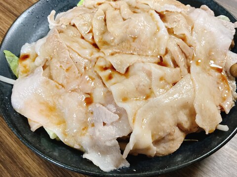 レンジで簡単♪包丁まな板使わないしゃぶしゃぶポン酢